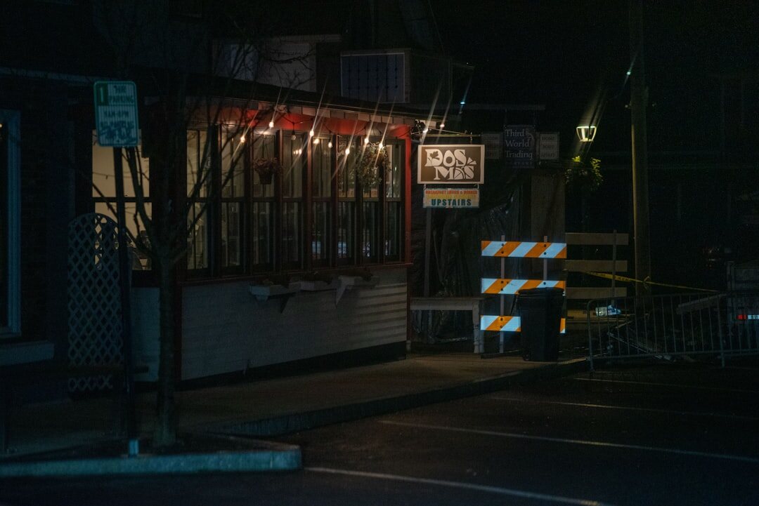crime scene tape outdoor