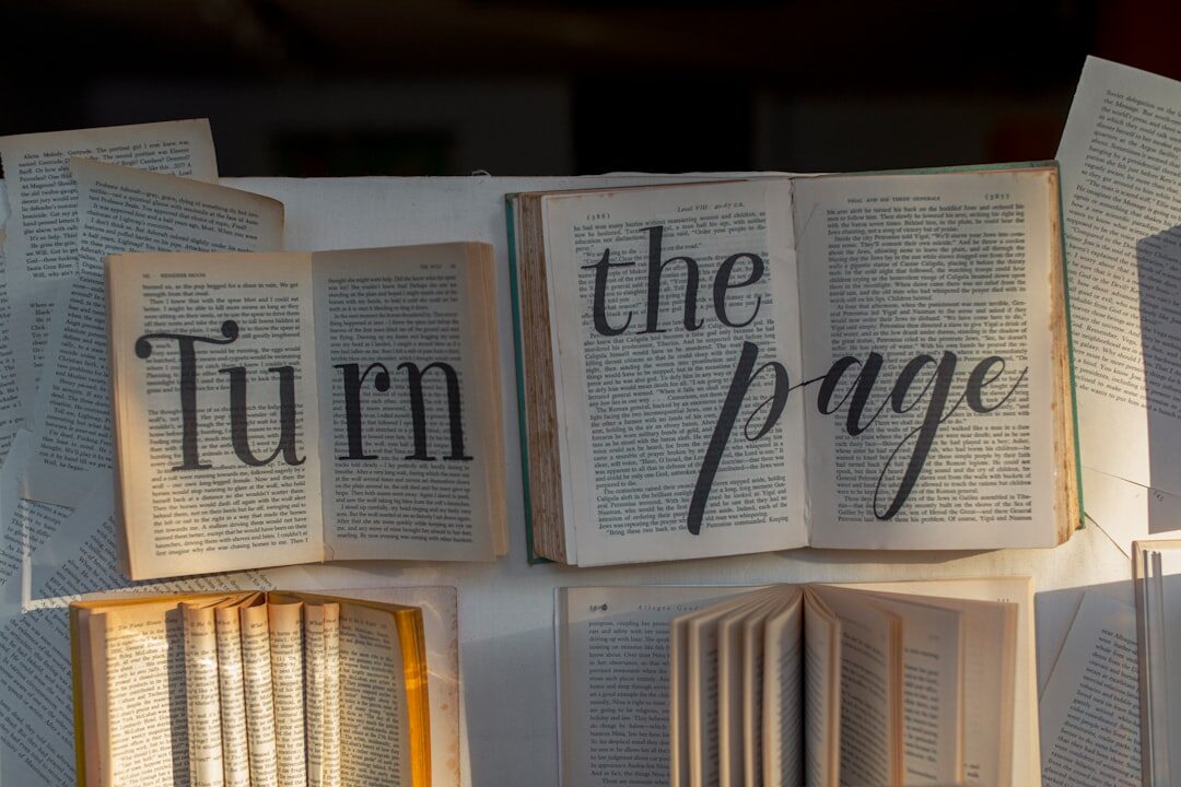 book pages turning